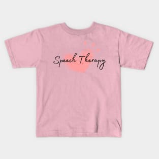 Speech Therapy Heart Kids T-Shirt